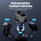 Toocki 3-port USB-C car charger with color LCD power display
