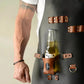 Crazy Horse BBQ Apron with Beer Bottle Holster Waterproof Cross Back Chef Grilling Apron