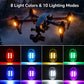 Remote Control Strobe Light For Cars & Motorcycles Wire-Free LED Warning Light For Drones, 1 Light, 2 Lights