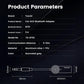 Bluetooth AUX adapter specs and dimensions diagram with connector measurements