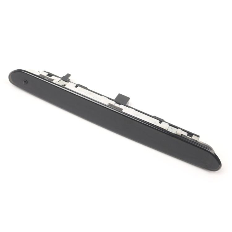 Black high-mounted brake light housing with internal mounting tabs