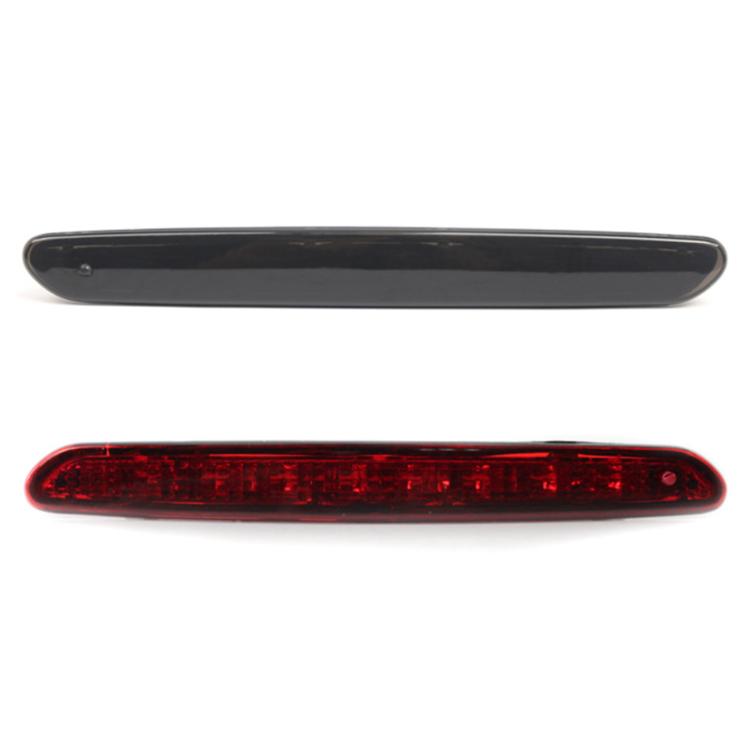 Black high-mounted brake light with red lens strip