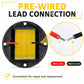Pre-wired ribbon tweeter diaphragm driver with red and black lead wires and yellow ribbon