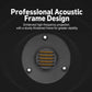 Black acoustic-frame ribbon tweeter with gold ribbon grille and side mounting posts