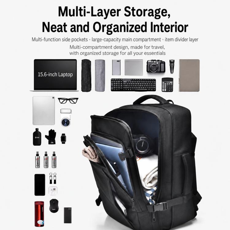 REMOID K953 Expandable Travel Backpack 40L Business Laptop Bag