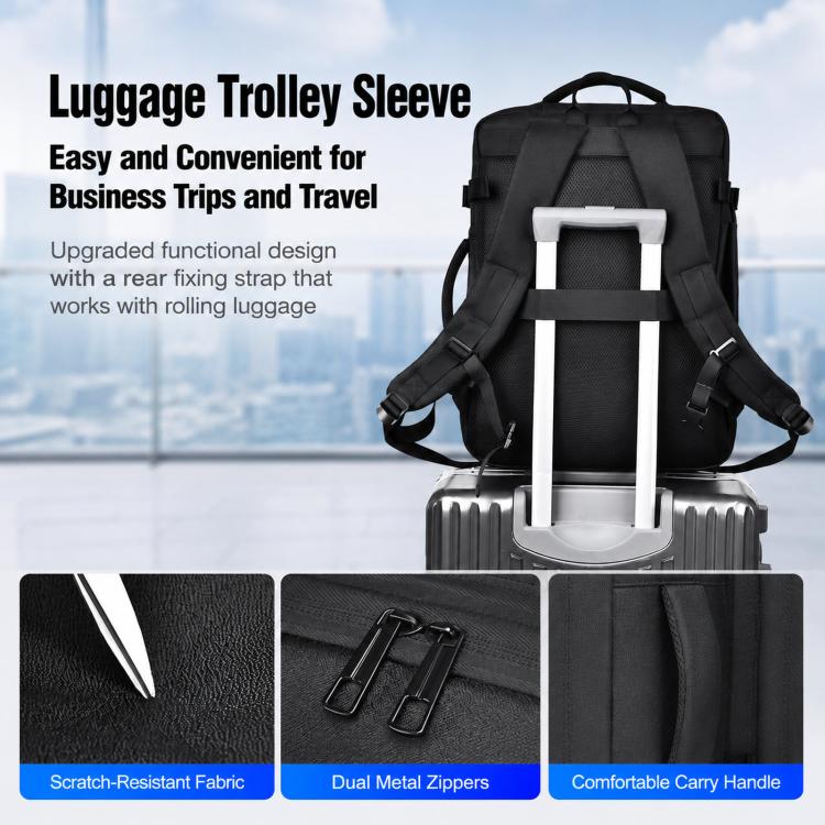 REMOID K953 Expandable Travel Backpack 40L Business Laptop Bag