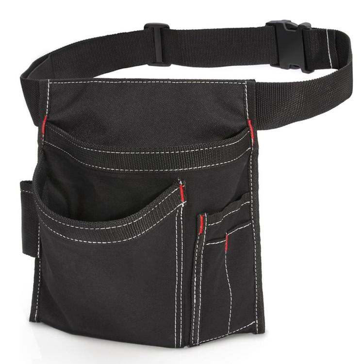 Tool Belt with Pockets Single-Side Utility Tool Pouch with Adjustable Buckle Strap Waist Apron