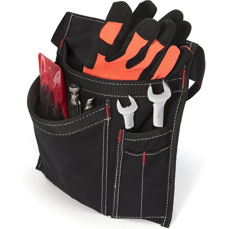 Tool Belt with Pockets Single-Side Utility Tool Pouch with Adjustable Buckle Strap Waist Apron