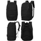 Black basketball backpack with multiple pockets and padded shoulder straps.