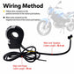 Speaker wiring with handlebar switch and cable bundle for long bar speaker system
