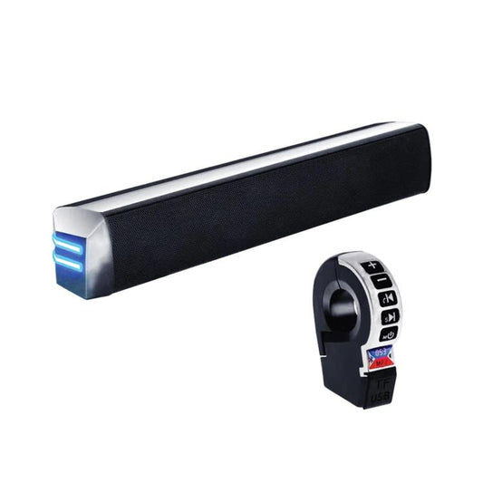 YL-037 12V Long Strip Motorcycle Speaker With Handlebar Switch Bluetooth FM Scooter Audio