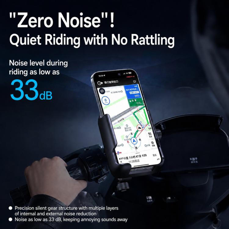 Motorcycle Shockproof Portable Riding Phone Holder Easy Access Cell Phone Mount, Handlebar, Rearview Mirror, Three-dimensional