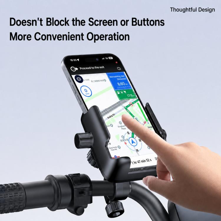 Motorcycle Shockproof Portable Riding Phone Holder Easy Access Cell Phone Mount, Handlebar, Rearview Mirror, Three-dimensional
