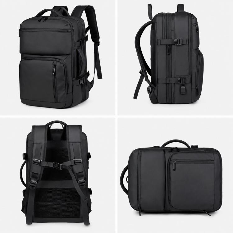 REMOID Expandable Laptop Backpack Water-Resistant Business Travel Bag, 9907