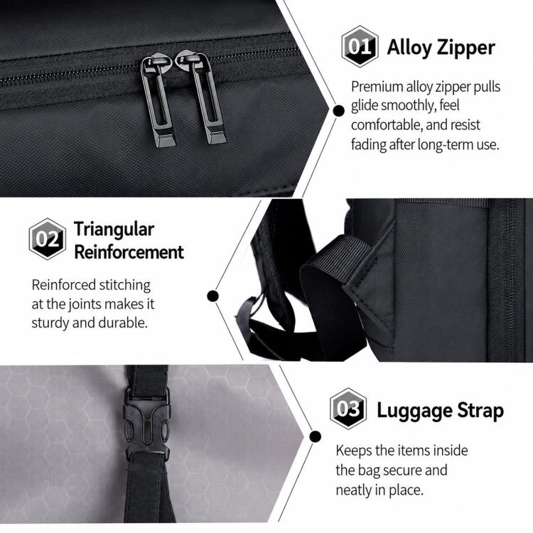 REMOID Expandable Laptop Backpack Water-Resistant Business Travel Bag, 9907