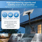 Weather-resistant outdoor roof wall bracket with black bent pipe and mounting plate