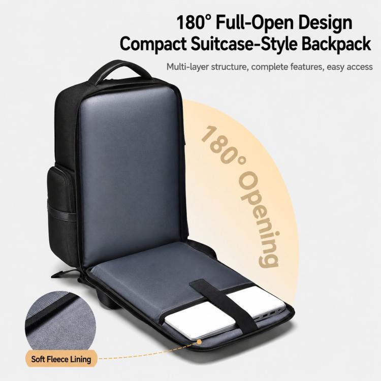 REMOID B3003 Business Laptop Backpack Water-Resistant 15.6 inch Computer Bag For Men Commuting