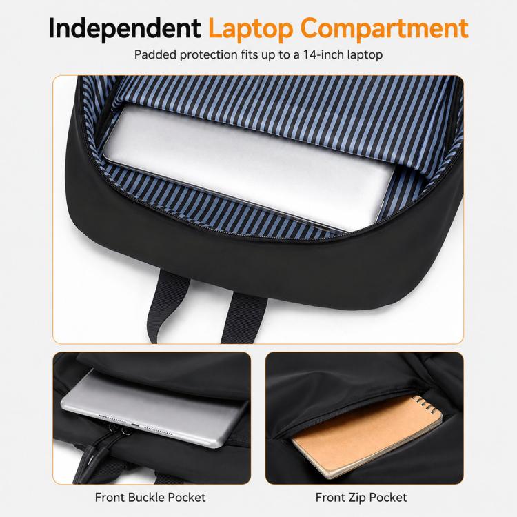 REMOID Slim Laptop Backpack Water-Resistant Travel Daypack
