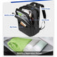 REMOID Laptop Waterproof Business Travel Back Pack Casual Daypack With USB Charging Port