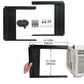 Black window AC side panel kit with accordion filler and mounting hardware