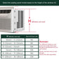 Insulated window AC side panel kit with white frame and accordion filler panel