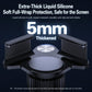 Car phone holder with 5mm thick soft silicone protective pad over magnetic base