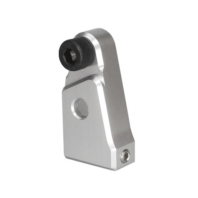 Silver speed adjustment assist bracket with black hardware and mounting bolt