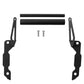 Black phone extension bracket set with two bars, side mounts, and included screws