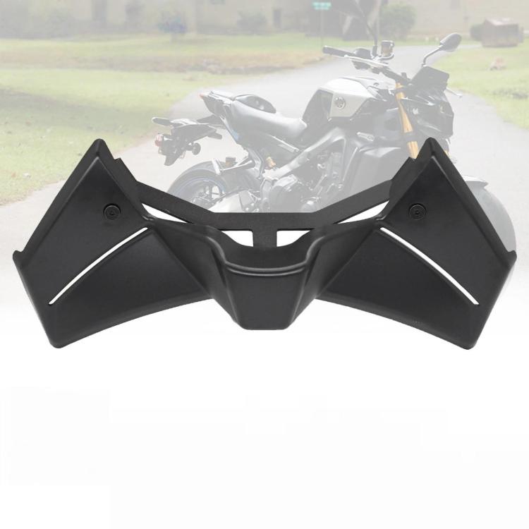 Front spoiler winglet kit for Yamaha MT-09, black molded panels.