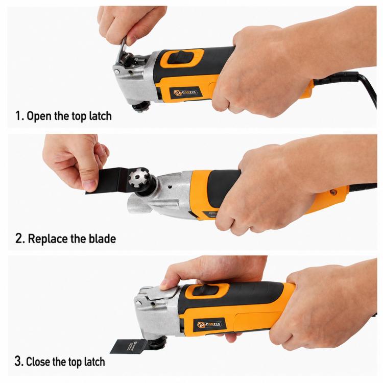 COOFIX Household Grooving Cutting Machine Trimmer For Sanding Hole Cutting & Edge Trimming, US Plug, EU Plug