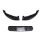 Carbon-fiber style front lip decor stickers, textured splitters with center strip and tabs