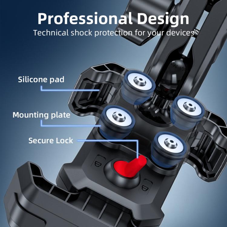 Motorcycle Bicycle Shock-absorbing Adjustable Mobile Phone Holder