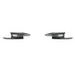 Carbon-fiber style front bumper trim pieces, two curved inserts with openings