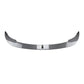 Carbon-fiber style front lip spoiler strip with curved shape and center tab