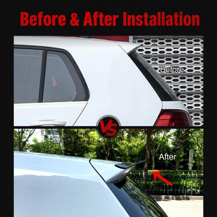 For Hatchbacks & SUVs Universal Rear Roof Spoiler Mod Parts