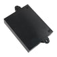 RV water heater control circuit board cover plate with screw holes and mounting tabs
