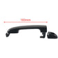 Exterior door handle, dark black plastic, 183mm length, oval mounting hole