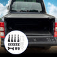 Pickup truck bed cover T-type clamp fastener set, black clamp parts and metal bolts