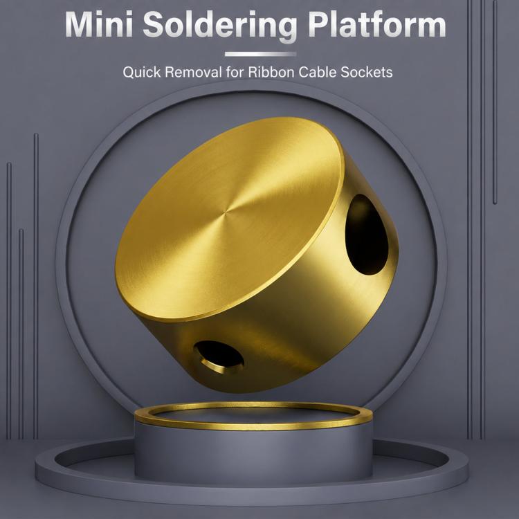 Mini Copper Heating Block Solder Platform For FPC Flex Cable Connector Repair, LAN RUI D6