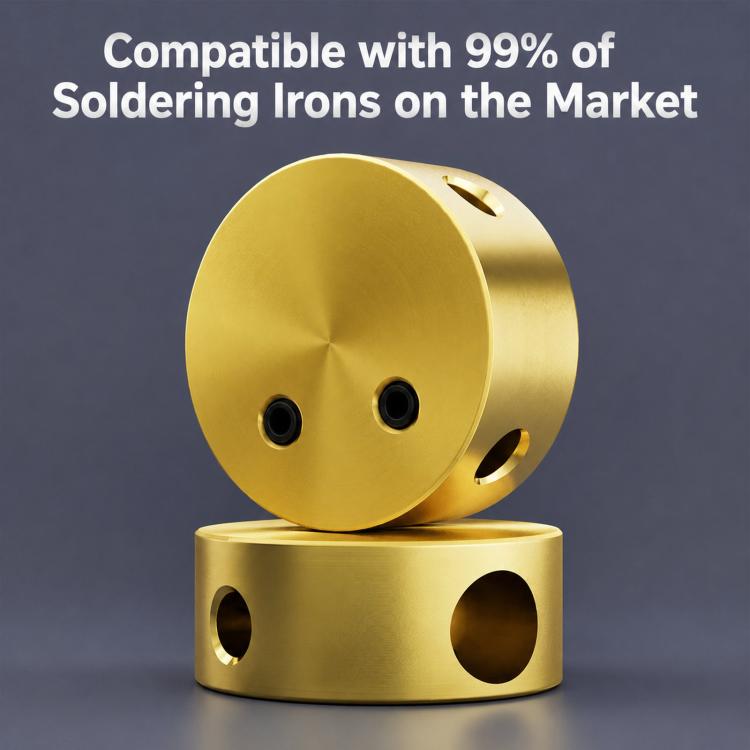Mini Copper Heating Block Solder Platform For FPC Flex Cable Connector Repair, LAN RUI D6