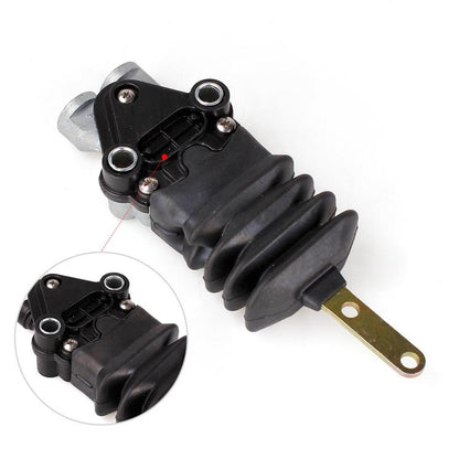 Air suspension height control valve with black bellows and metal mounting bracket