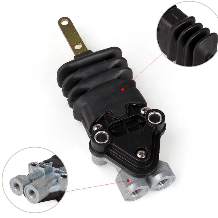 Air suspension height control valve, black bellows with two circular ports