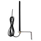 Black 433MHz antenna with mounting bracket and coiled cable