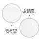 Clear acrylic round aquarium lid with vent pores for airflow and secure fit details