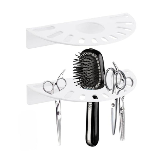 Acrylic Scissor Holder For Salon Wall Mounted Hair Tool Organizer Rack For Barber Station, 1pc, 2pcs