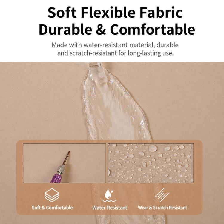 Laptop backpack with soft, flexible water-resistant fabric and scratch-resistant finish