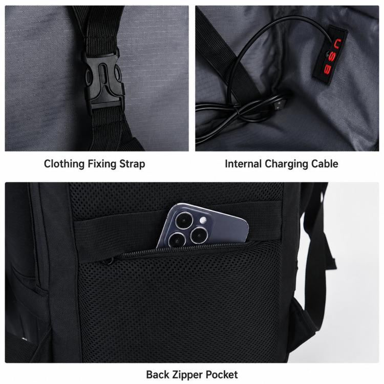 REMOID M006 Travel Laptop Backpack Water Resistant Luggage Rucksack