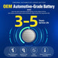 Tire pressure monitoring sensor with valve stem and OEM-style battery life graphic