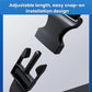 Adjustable snap-on strap clips for car seat organizer, black