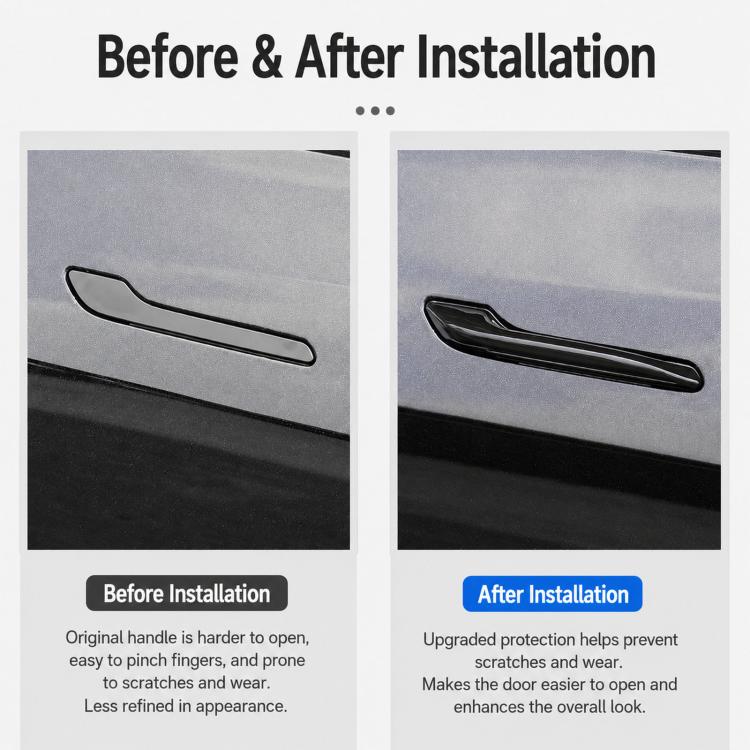 For Tesla Model 3 / Y Door Handle Modification Sticker Handle Auxiliary Tool